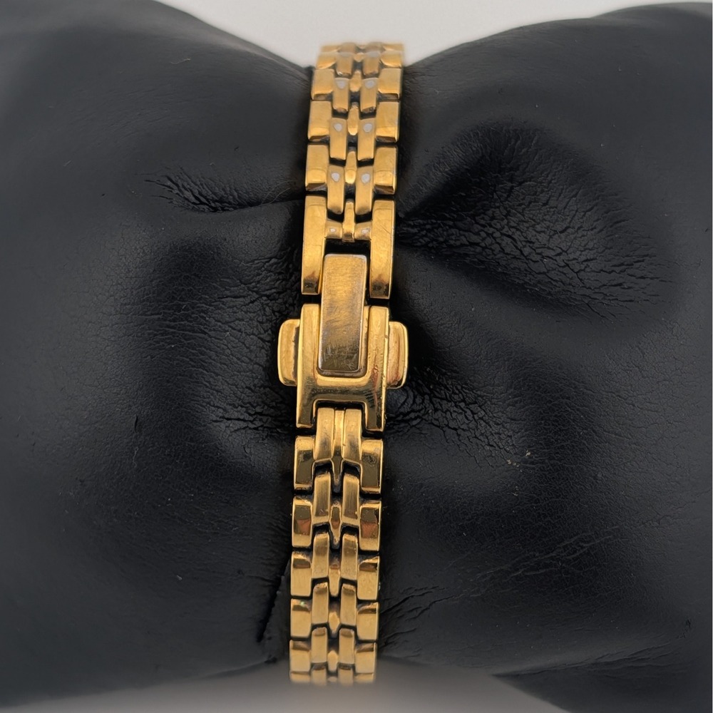 Citizen Eco-Drive Rectangular Gold Tone MOP Dial Petite Bracelet Watch - Picture 7 of 10